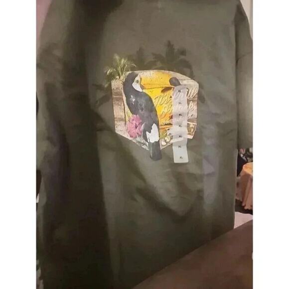 It’s Chill O’Clock Somewhere Pocket T-Shirt Sz XL Excellent CR6 NWT - Picture 4 of 6